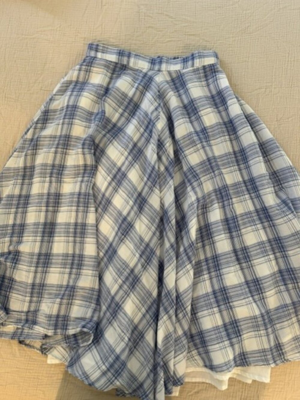 Banana Republic Plaid A-Line Midi Skirt